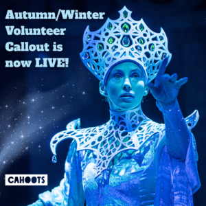 Autumn/Winter Programme 2026 Volunteer Callout Image featuring main character from the upcoming show, The Sorcerer's Apprentice